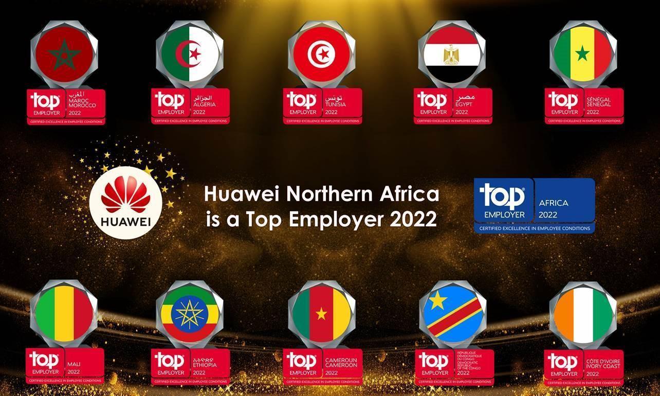 Huawei Ethiopia PLC is recognised as a Top Employer 2022 in Northern Africa Region.